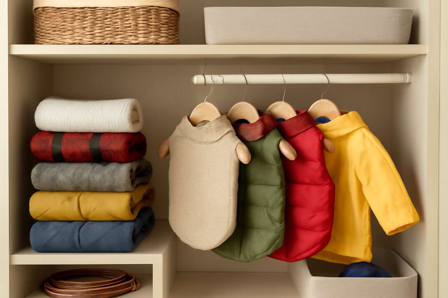 dog clothing storage