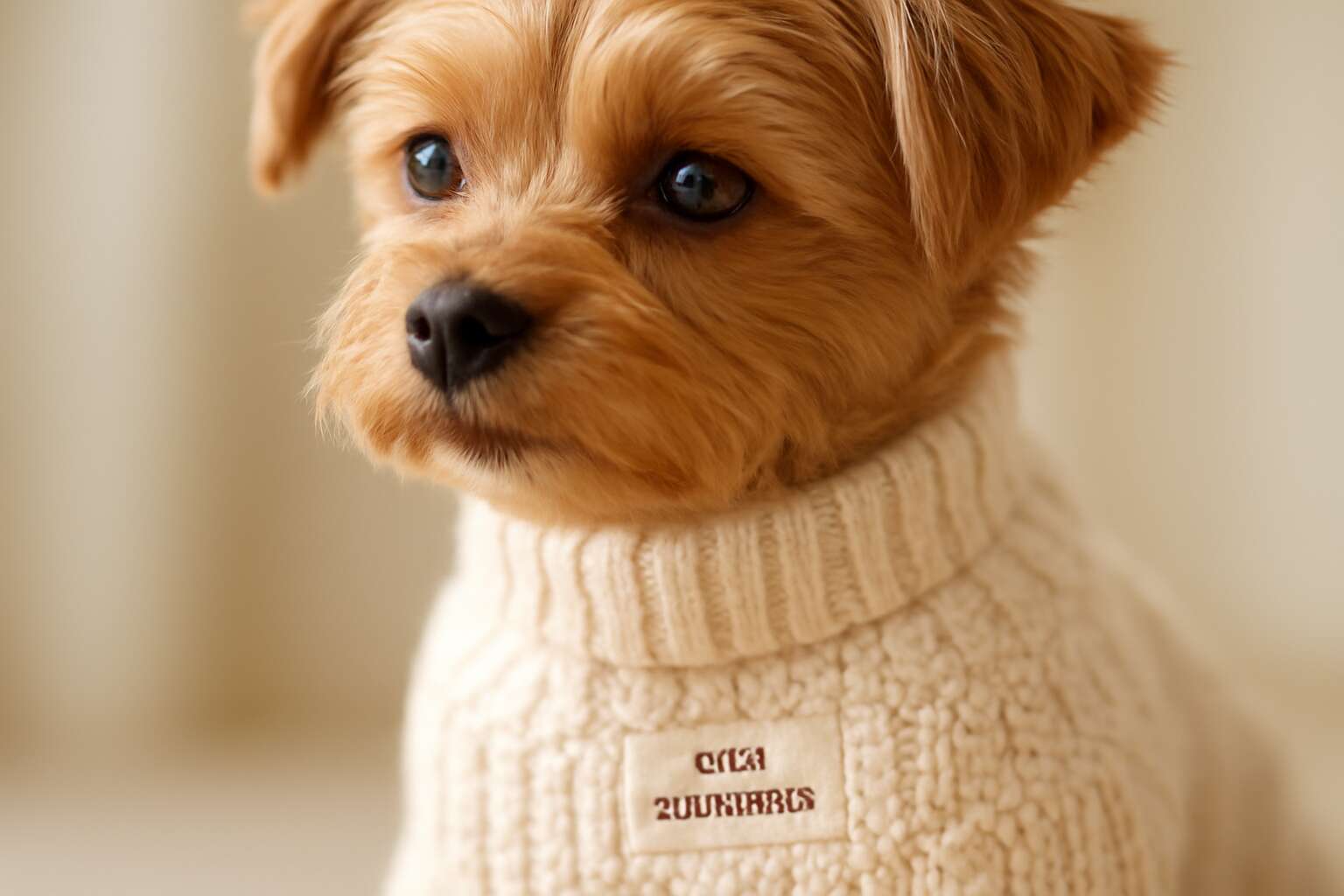 dog clothing label