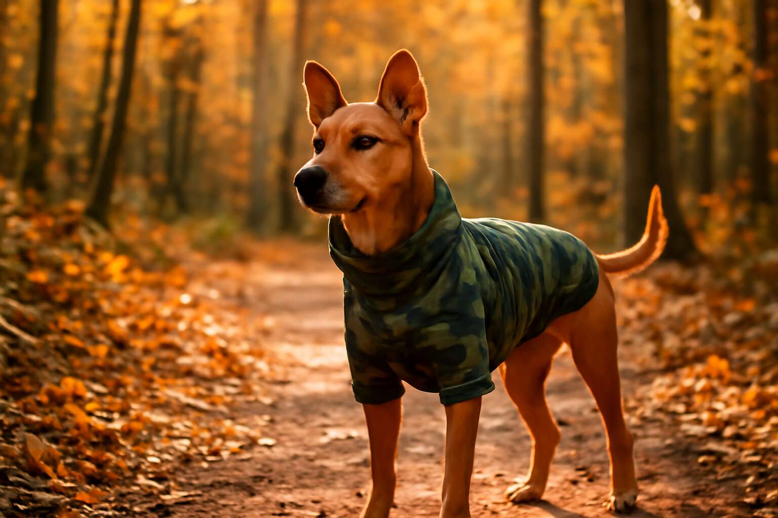 camouflage dog clothing