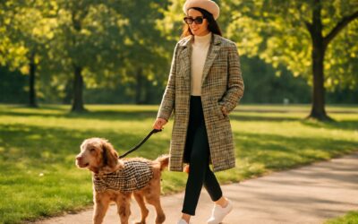 Chic, matching vibes with dog clothing for people that celebrate two-in-one style.