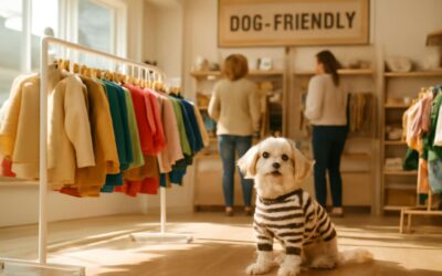 Discover dog friendly clothing stores that pamper pups with style