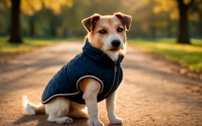 Cozy up your pup in style with the dog clothing jacket for chic adventures.