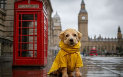 Stylish pups shine in dog clothing london with city-chic outfits.