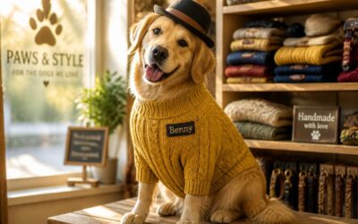 Dog clothing custom, tailored for your pup’s style.