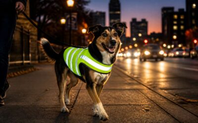 Stay safe on night walks with reflective dog clothing that boosts visibility.